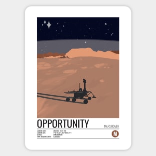 Mars Opportunity Rover Sticker